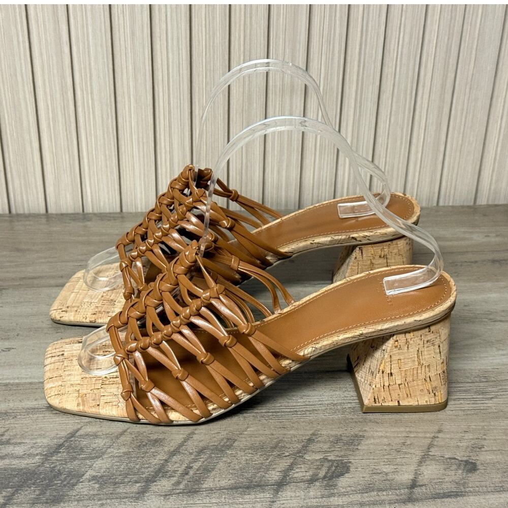 Marc Fisher Colica Block Heel Mules Brown Women’s Size 9.5M - Picture 2 of 8